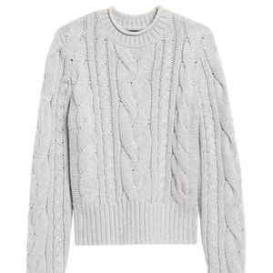 Banana Republic Cable Knit Cropped Sweater (size XS)